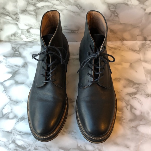 Men's Gravity Pope Black Leather Lace Up Dress Boot - Picture 4 of 15